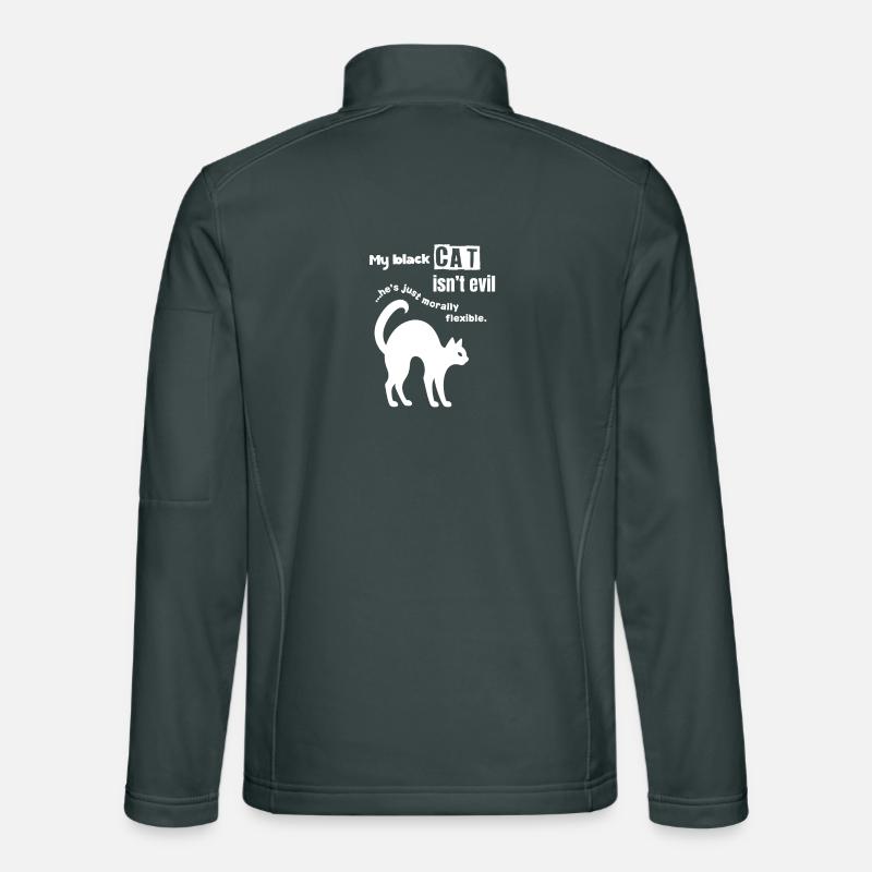 Black Cat isnt Evil Unisex Softshell Jacket