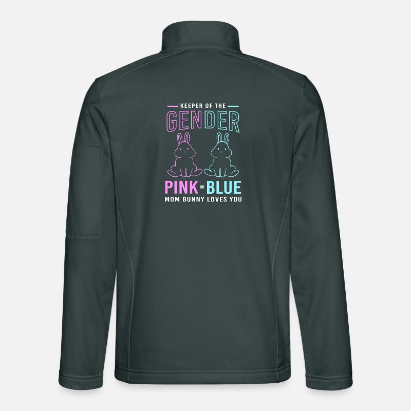 Expectant Mom Easter Gender Reveal Unisex Softshell Jacket
