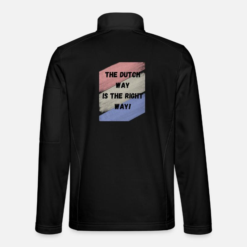 Dutch way is the right way - Unisex Softshell Jacket - black