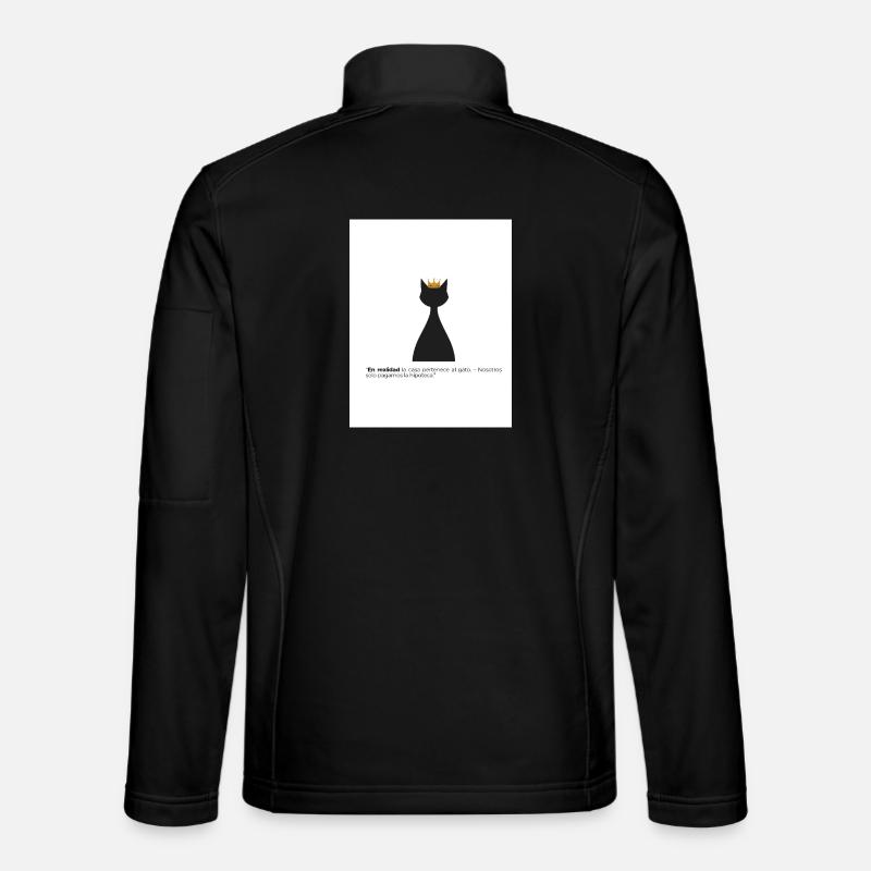 Gato Rey und seine Hypothek - Unisex Softshelljacke - Schwarz