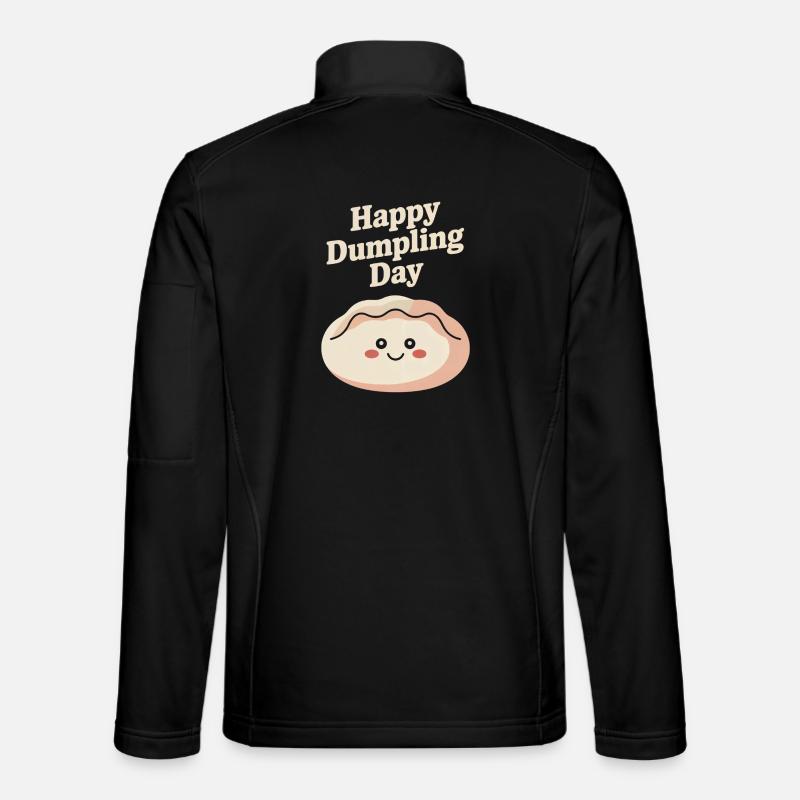 Happy Dumpling Day - Unisex Softshell Jacket - black