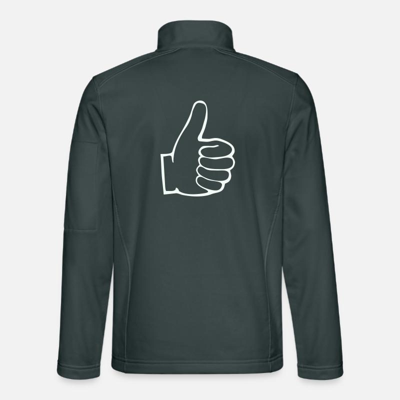 Thumbs Up Outline Unisex Softshell Jacket