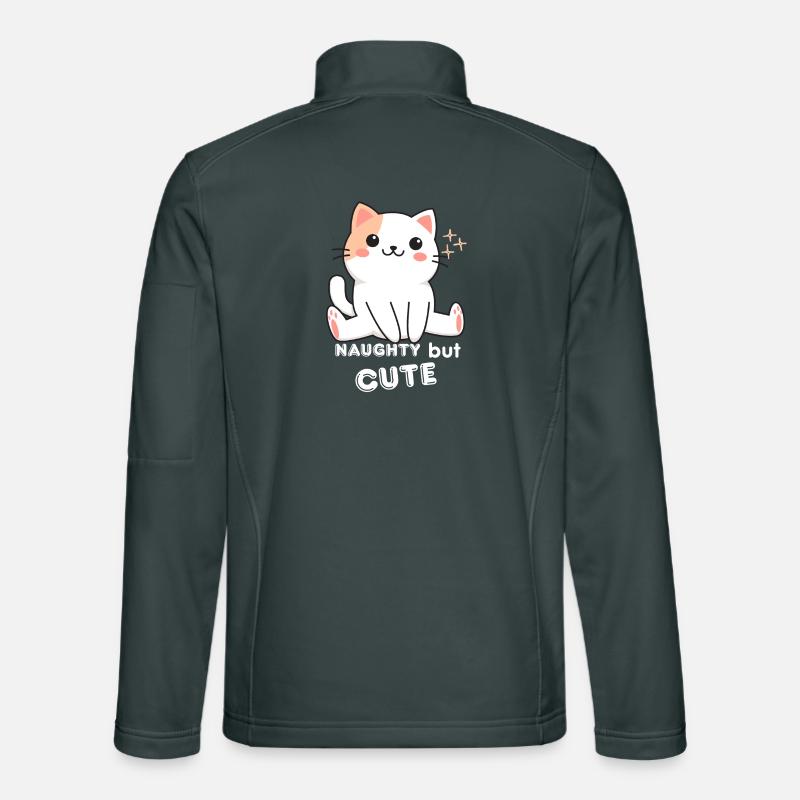Mischievous and Cute Cat Unisex Softshell Jacket