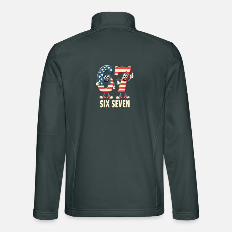 US Flag 67 Memes Six Seven Unisex Softshelljacke