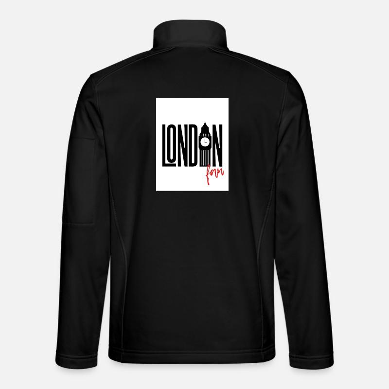 London Fan - Unisex Softshell Jacket - black