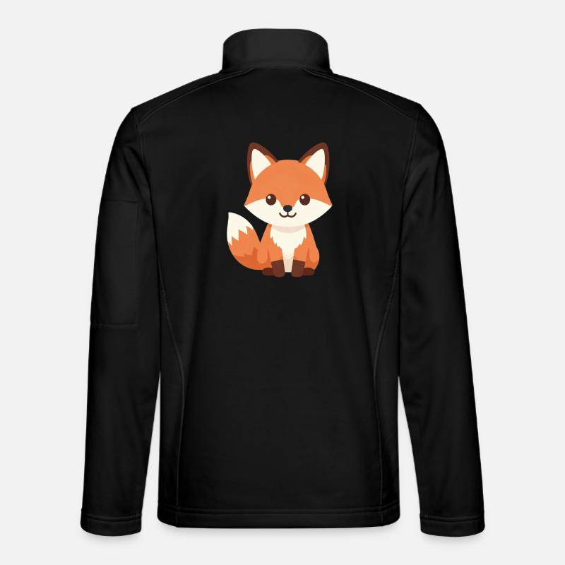 Fox - Unisex Softshell Jacket - black