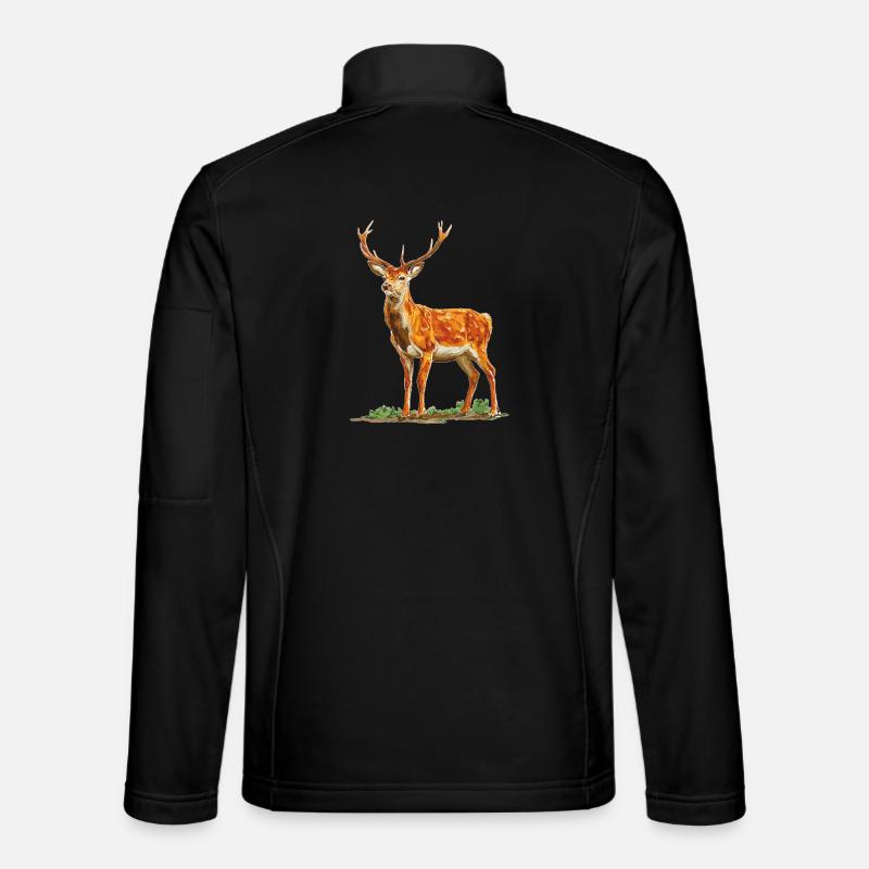 Deer - Unisex Softshell Jacket - black