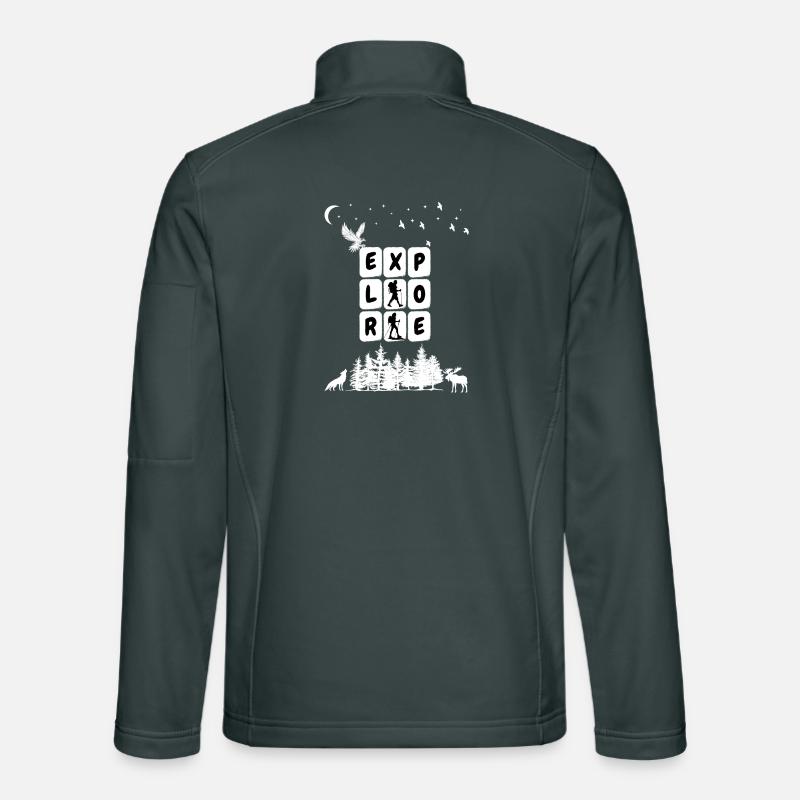 Entdecken Sie Camping Graphic Unisex Softshelljacke
