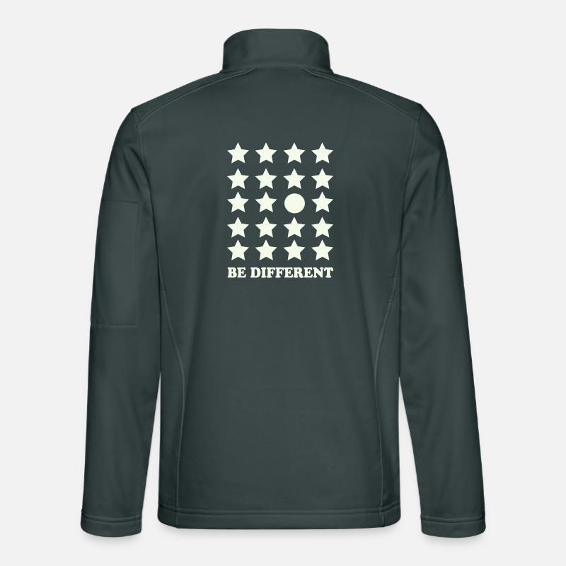 Be Different Sternenraster Kreis Unisex Softshelljacke