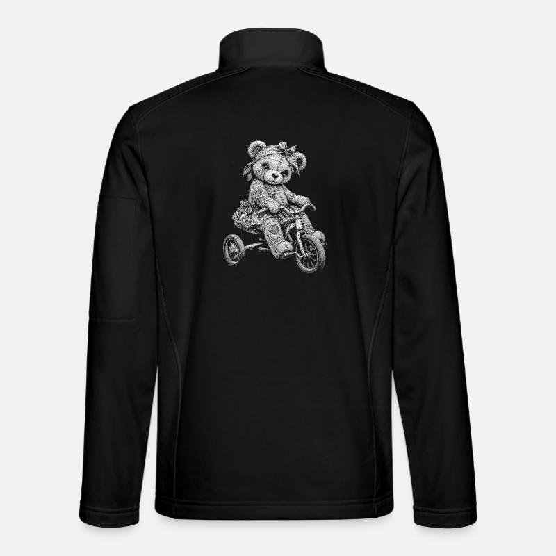 Teddybär - Unisex Softshelljacke - Schwarz