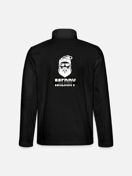 Merry Christmas Santa Claus Gift - Unisex Softshell Jacket - black