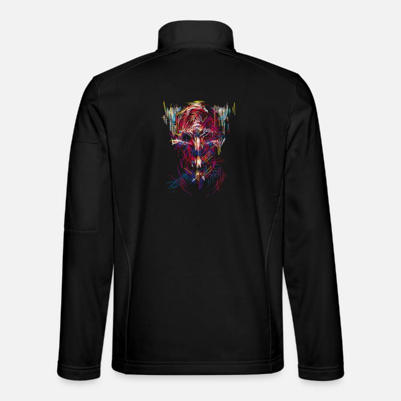 Halloween Teufel / Abstrakt - Unisex Softshelljacke - Schwarz