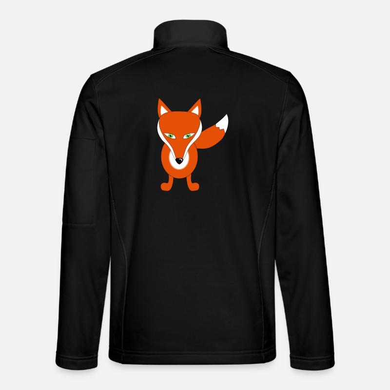 fox - Unisex Softshell Jacket - black