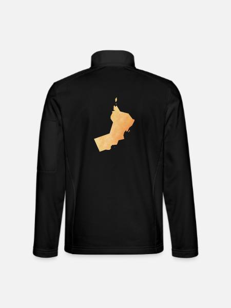 Oman - Unisex Softshelljacke - Schwarz