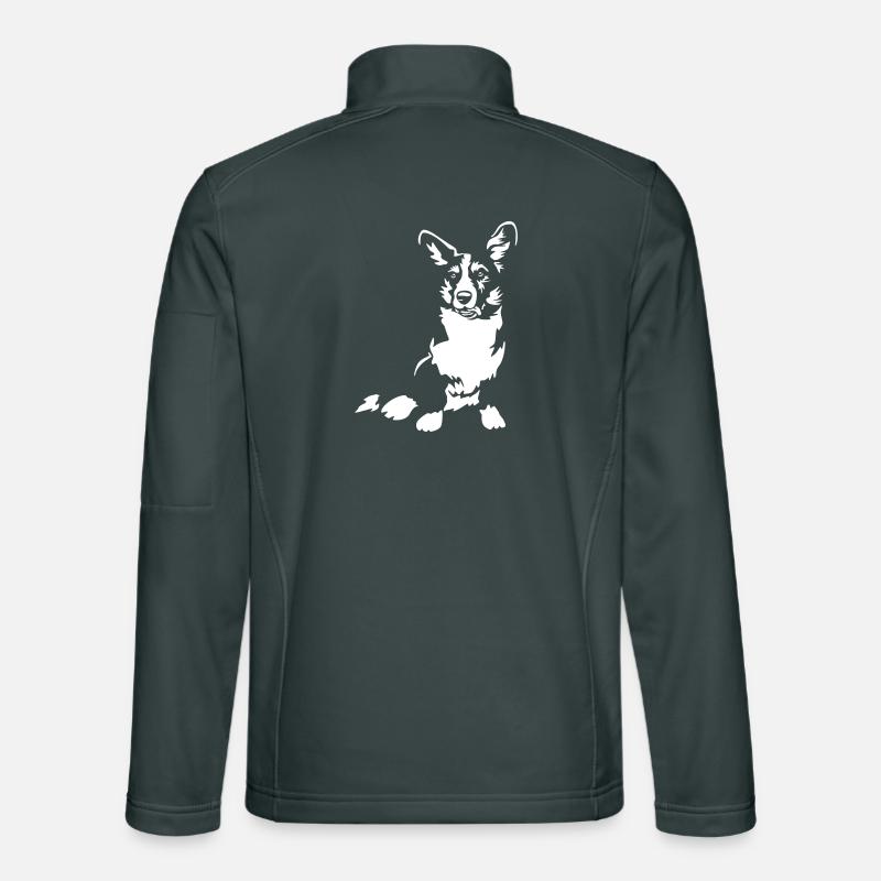 Welsh Corgi "Black Edition" Unisex Softshell Jacket