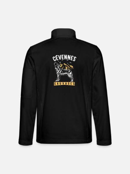 Cévennes Sauvages - Veste en tissu softshell Unisexe - noir
