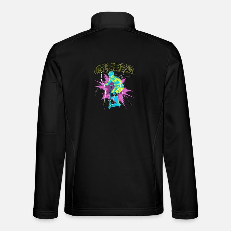 Freestyle Scooter | Kinder Geschenk - Unisex Softshelljacke - Schwarz