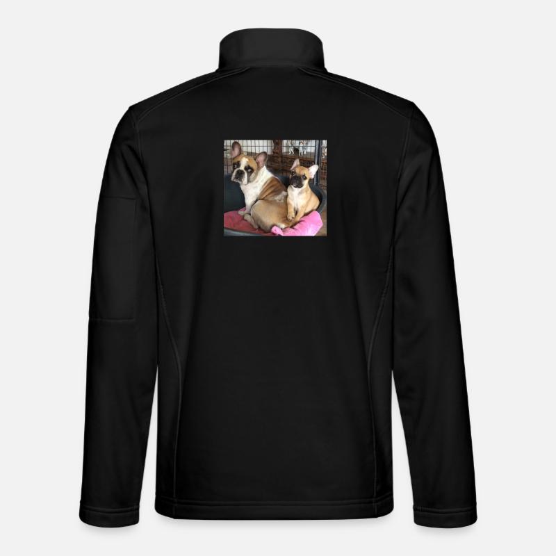 Hundeelterns Herzblatt Motiv - Unisex Softshelljacke - Schwarz