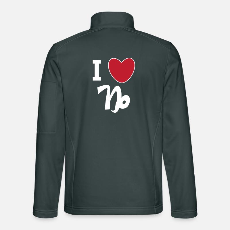 Capricorne Heart Statement Astrologie Superstition Veste en tissu softshell Unisexe