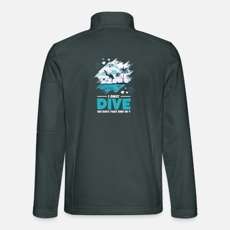 Scuba Diving Design pour la plongée sportive Veste en tissu softshell Unisexe