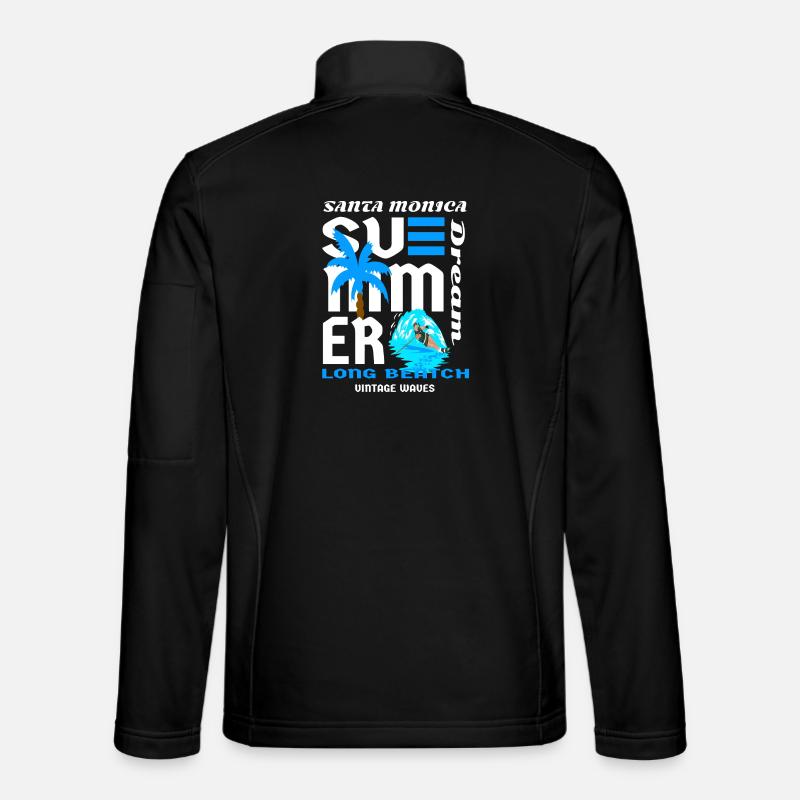 Santa Monica Strände - Unisex Softshelljacke - Schwarz