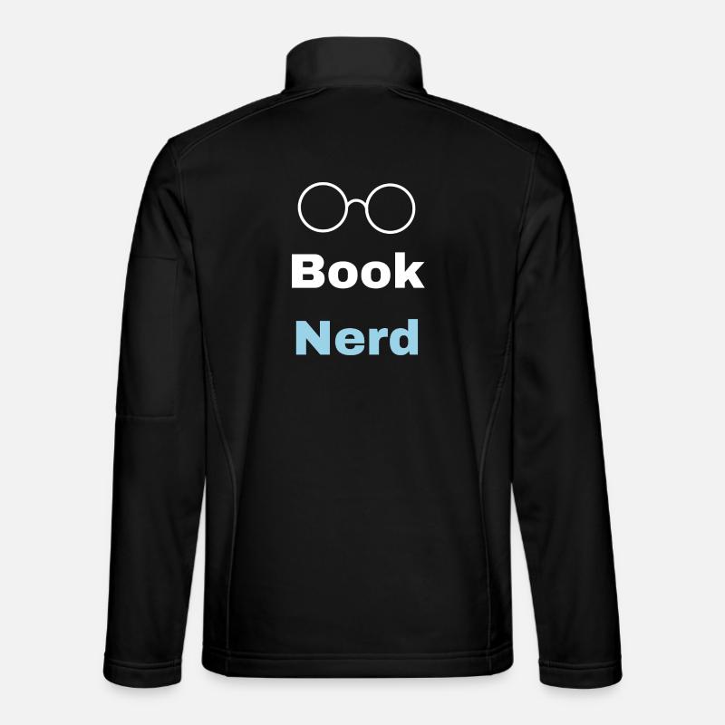Buch-Nerd - Unisex Softshelljacke - Schwarz