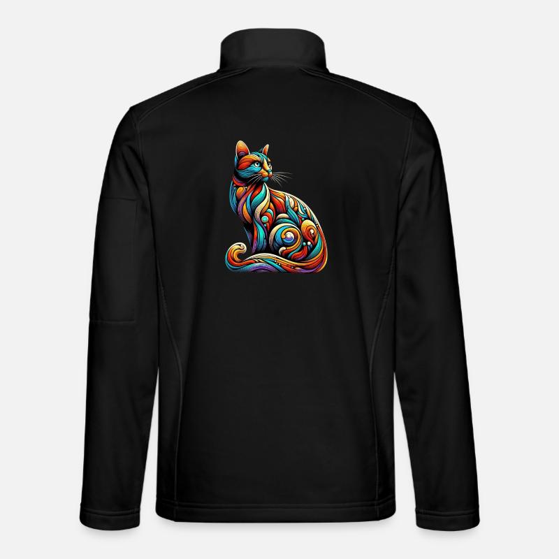 Katze - Unisex Softshelljacke - Schwarz