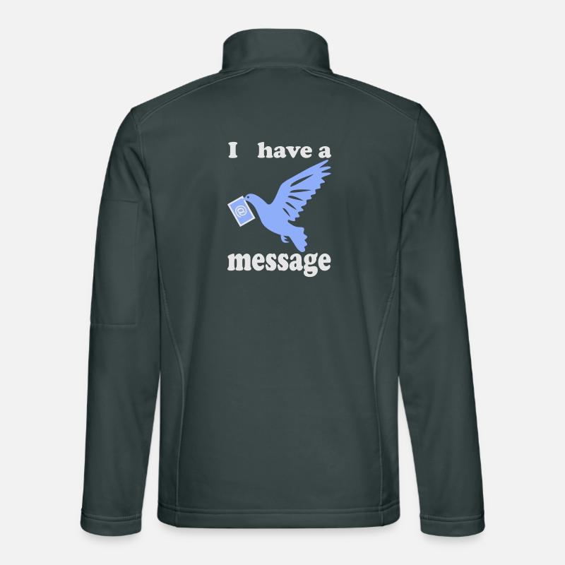 Oiseau de la Colombe de la Paix Veste en tissu softshell Unisexe