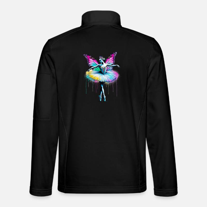 Ballerine avec des ailes de papillon papillon tutu Veste en tissu softshell Unisexe
