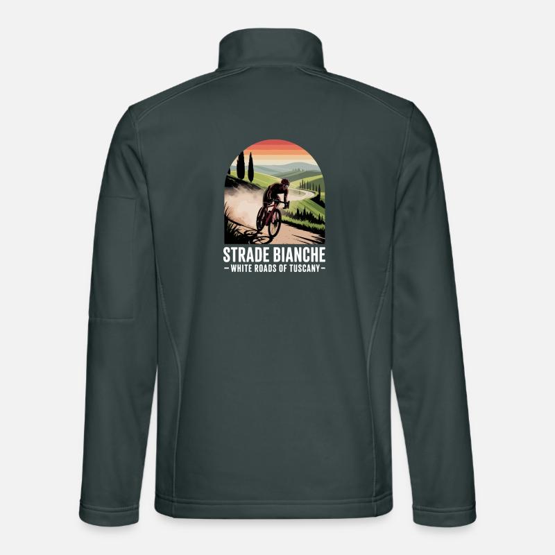 Strade Bianche Art Cyclisme Toscane Veste en tissu softshell Unisexe
