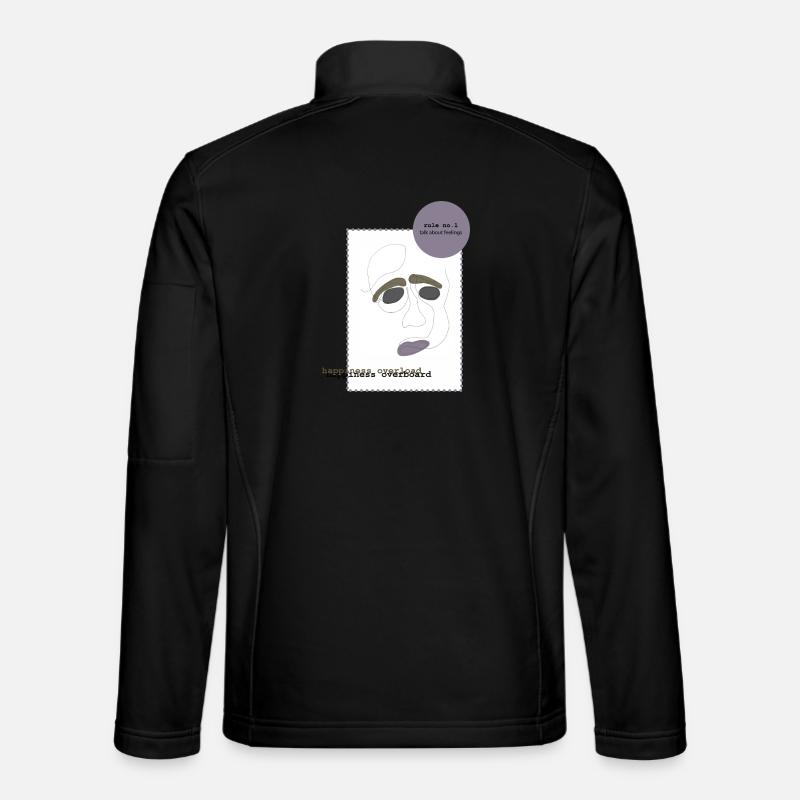talk about feelings 1 - Unisex Softshelljacke - Schwarz