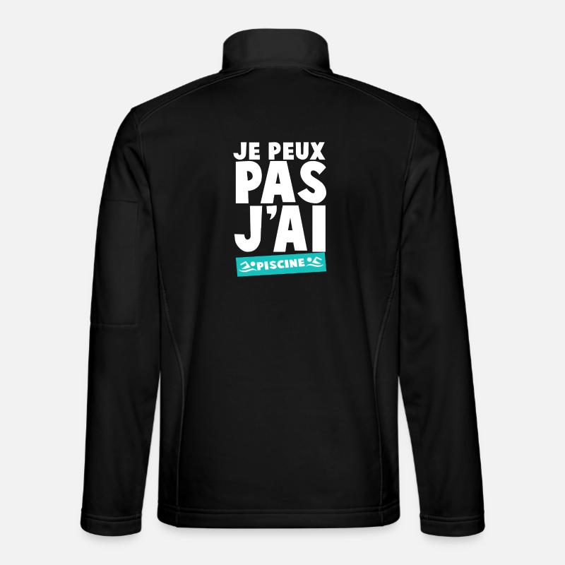 Ich kann nicht schwimmen - Unisex Softshelljacke - Schwarz