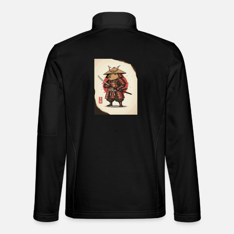 Samouraï rat anthropomorphe en armure Veste en tissu softshell Unisexe