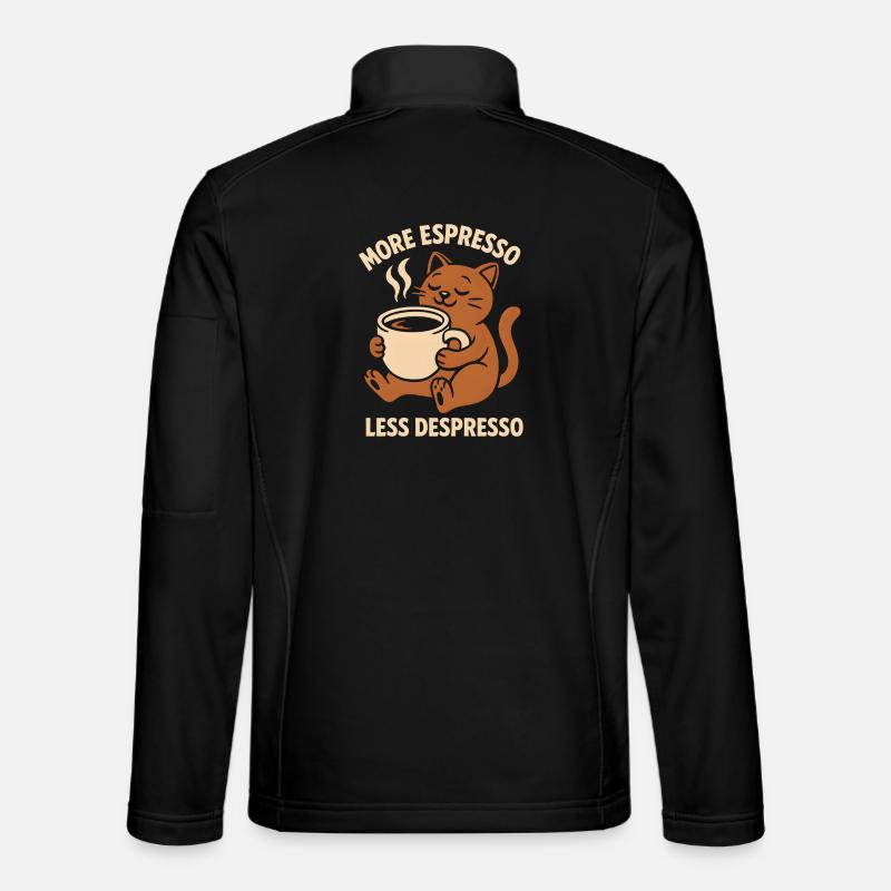 More espresso Less Despresso - Unisex Softshell Jacket - black