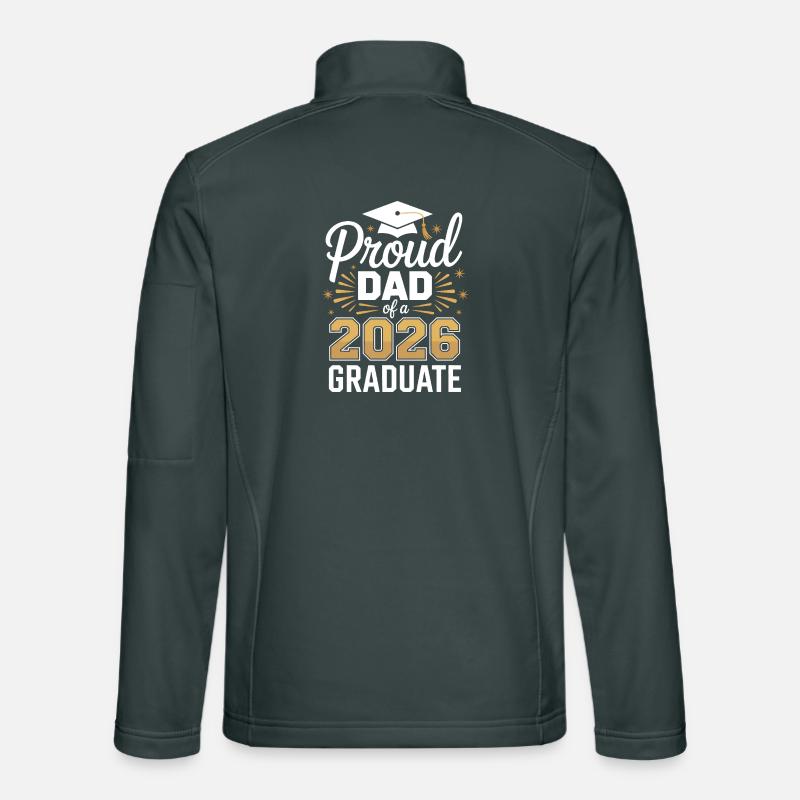Fier papa d’un diplômé de 2026 Veste en tissu softshell Unisexe