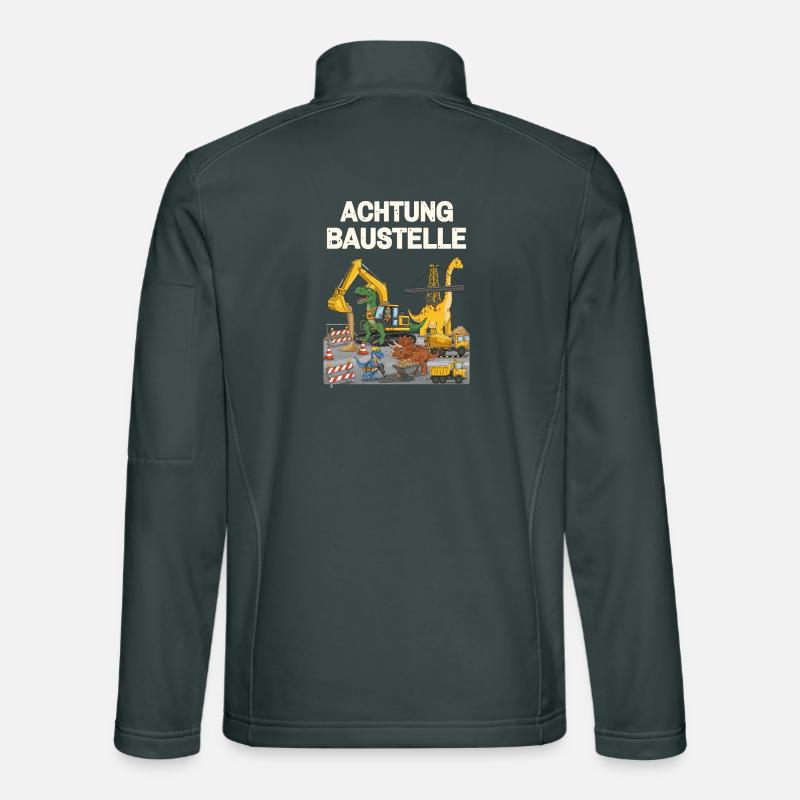 Dinosaurier Baustelle Unisex Softshelljacke