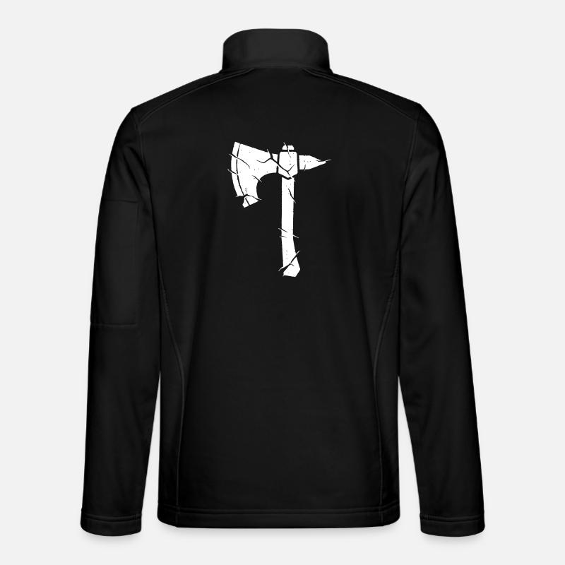 Wikinger Axt Mosaik Splitter Fantasy Unisex Softshelljacke