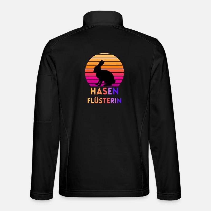 Le Chuchoteur de Lapins - Veste en tissu softshell Unisexe - noir