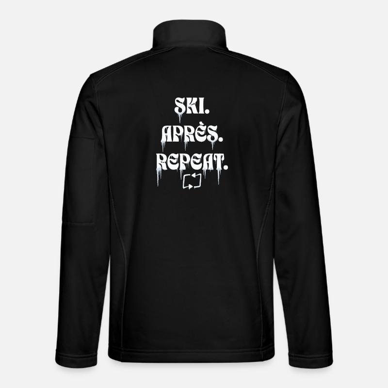 Ski Aprés Repeat - Unisex Softshelljacke - Schwarz