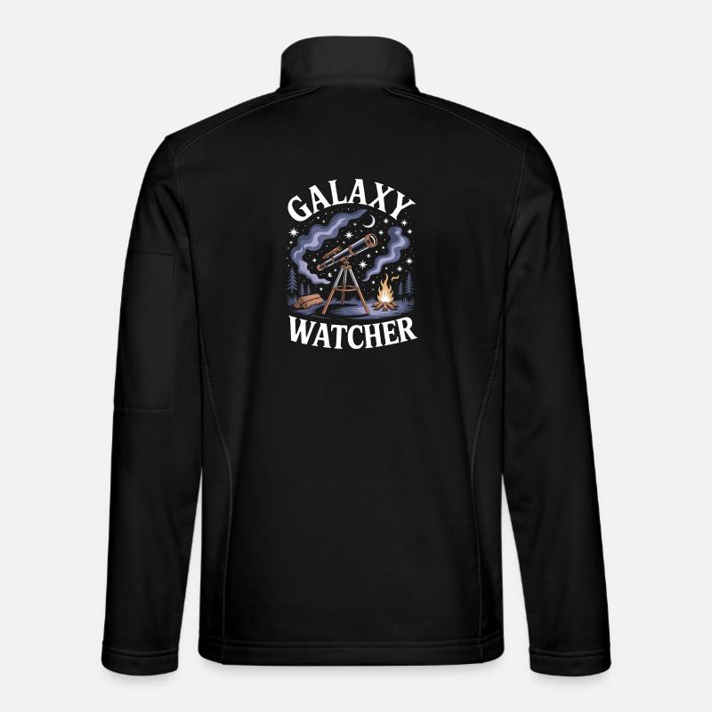 Galaxy Watcher - Unisex Softshell Jacket - black