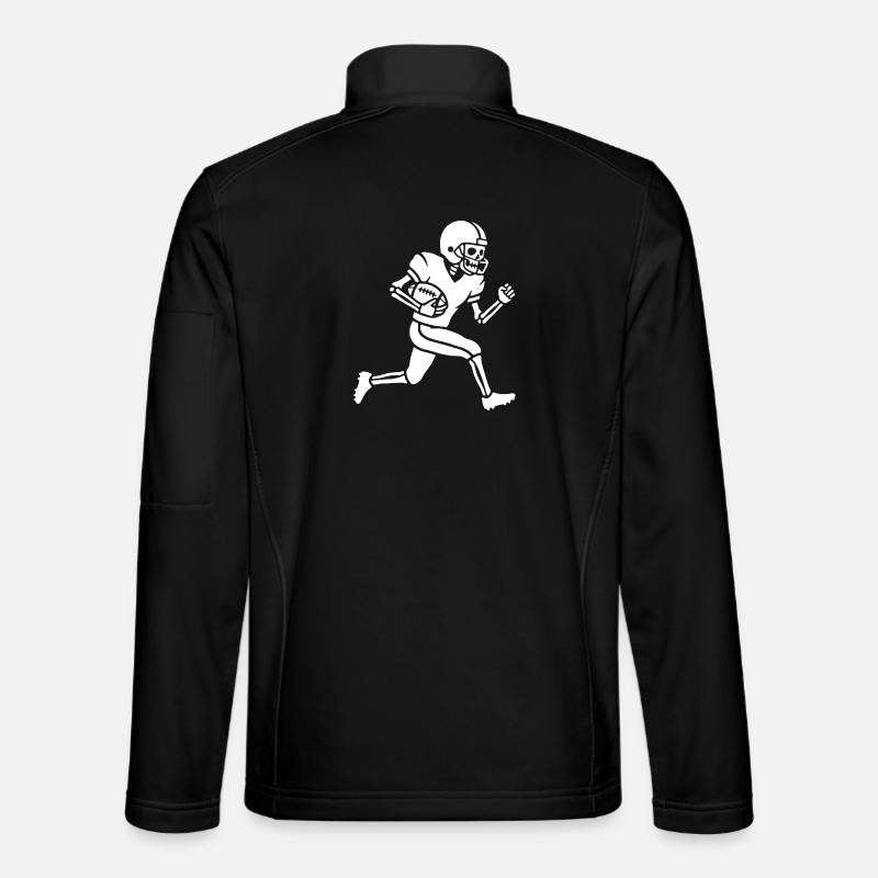 Skeleton Gridiron Runner - Unisex Softshell Jacket - black