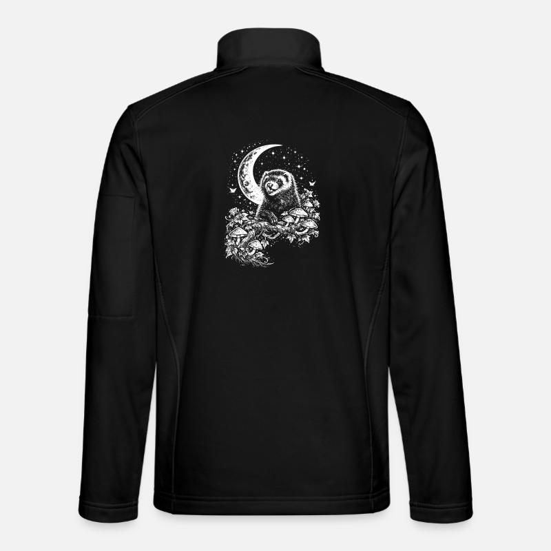 Moon Ferret - Unisex Softshell Jacket - black