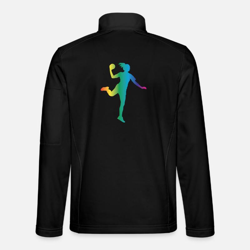 Handball Silhouette - Unisex Softshell Jacket - black