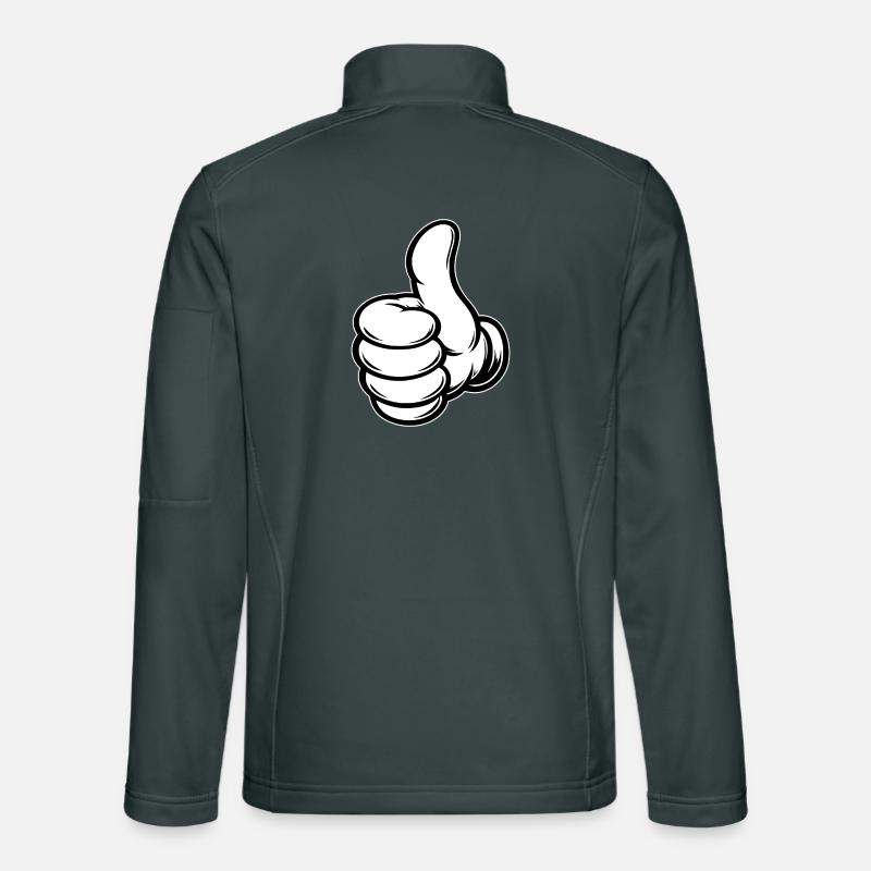 OK Comic Daumenhoch Handsymbol  Unisex Softshelljacke