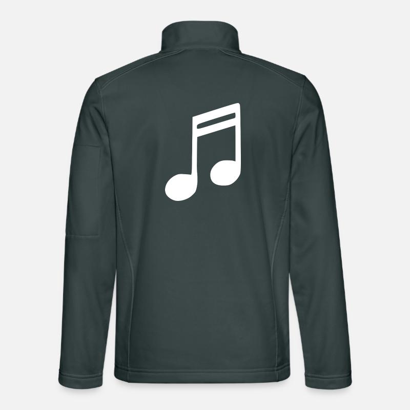 Musik Note Musiknote weiß Unisex Softshelljacke