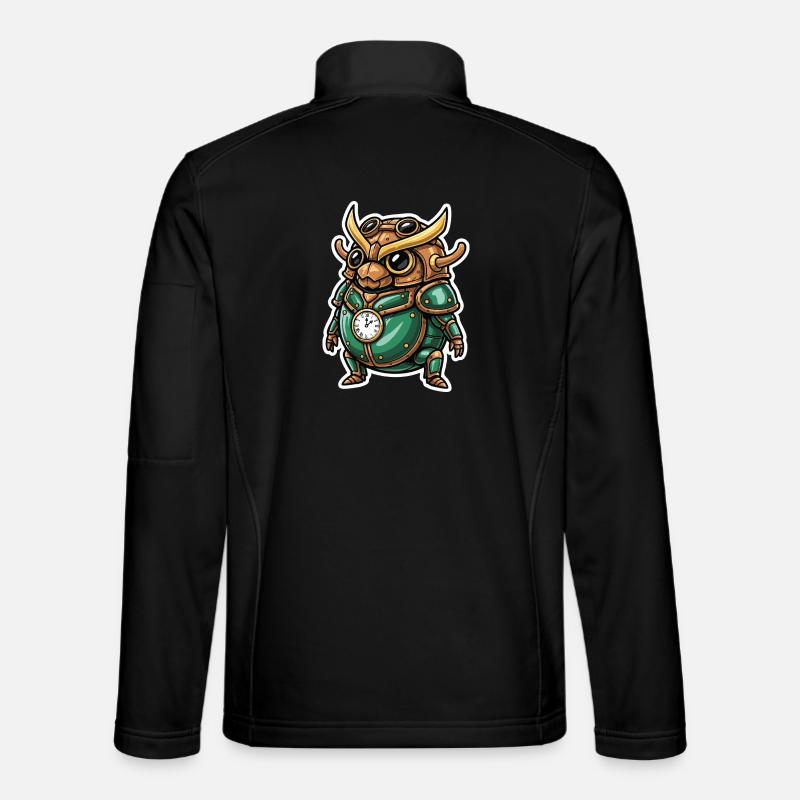 Uhrmacher Scarab Steampunk Emerald Armor - Unisex Softshelljacke - Schwarz