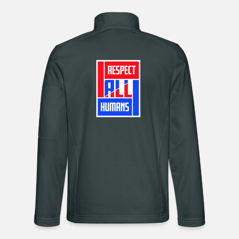 Déclaration du respect de tous les humains : l’humanité Veste en tissu softshell Unisexe