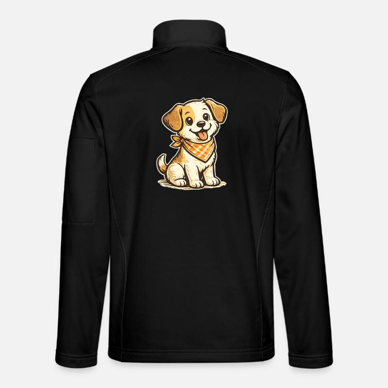 canine - Unisex Softshell Jacket - black