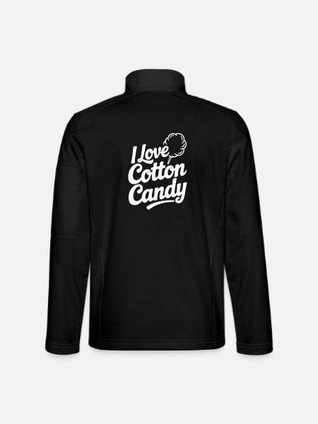 Ich liebe Zuckerwatte - Unisex Softshelljacke - Schwarz