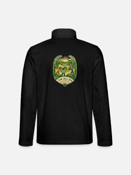 SLOW CIRCLE CREW Clouds - Unisex Softshell Jacket - black